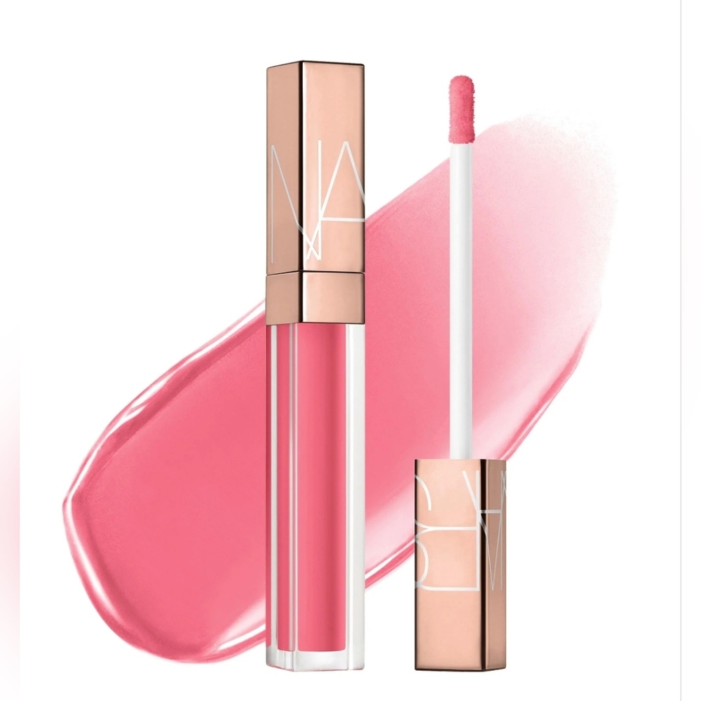 Get Happy NARS Afterglow Lip Shine Gloss Petal Pink Brand New in Box Full Size